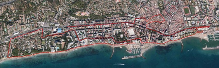 Recorrido Carrera Kilómetros Solidarios Marbella 2014