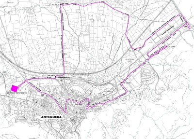 Recorrido de la Media Maratón Ciudad de Antequera 2014