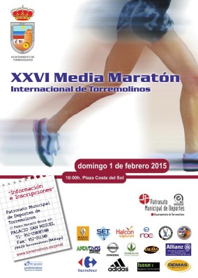 Cartel Media Maratón Torremolinos 2015