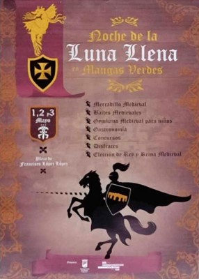 Cartel de Las Noches de la Luna Llena Mangas Verdes 2015