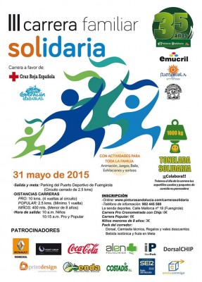 Cartel Carrera Familiar Solidaria Fuengirola 2015