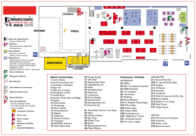 Plano del Animacómic Málaga 2015