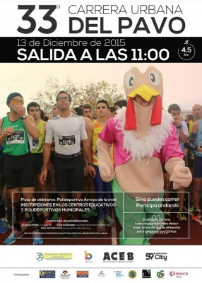 Cartel Carrera del Pavo Benalmádena 2015