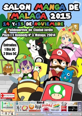 Cartel del I Salón Manga de Málaga 2015