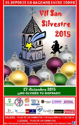 Cartel de la San Silvestre Vélez Málaga 2015