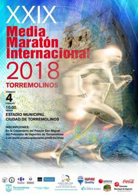 Cartel de la Media Maratón de Torremolinos 2018