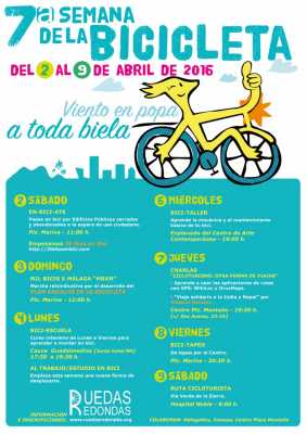 Cartel Semana de la Bicicleta Málaga 2016