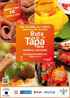 Cartel de la Ruta de la Tapa Marbella 2016