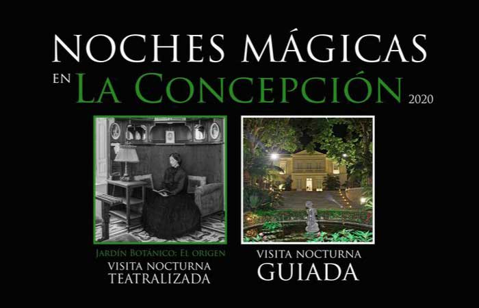 Visitas nocturnas al Jardín Botánico 2020. Noches Mágicas La Concepción