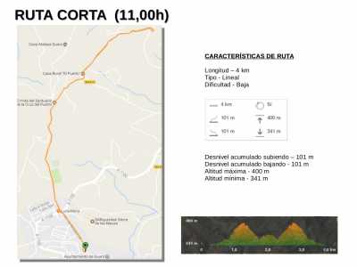 Ruta corta de senderismo en el Día del Almendro de Guaro 2018