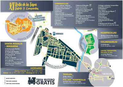 Plano de situación Ruta de la Tapa Distrito 9