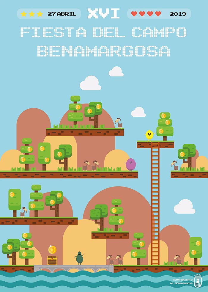 Cartel de la Fiesta del Campo de Benamargosa 2019