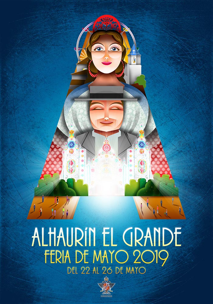 Poster of the May Fair of AlhaurÃ­n el Grande 2019