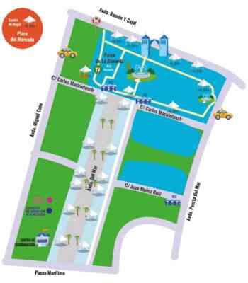 Plano de la Feria de Día de San Bernabé. Marbella 2022