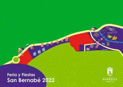 Plano de la Feria de Noche de San Bernabé. Marbella 2022