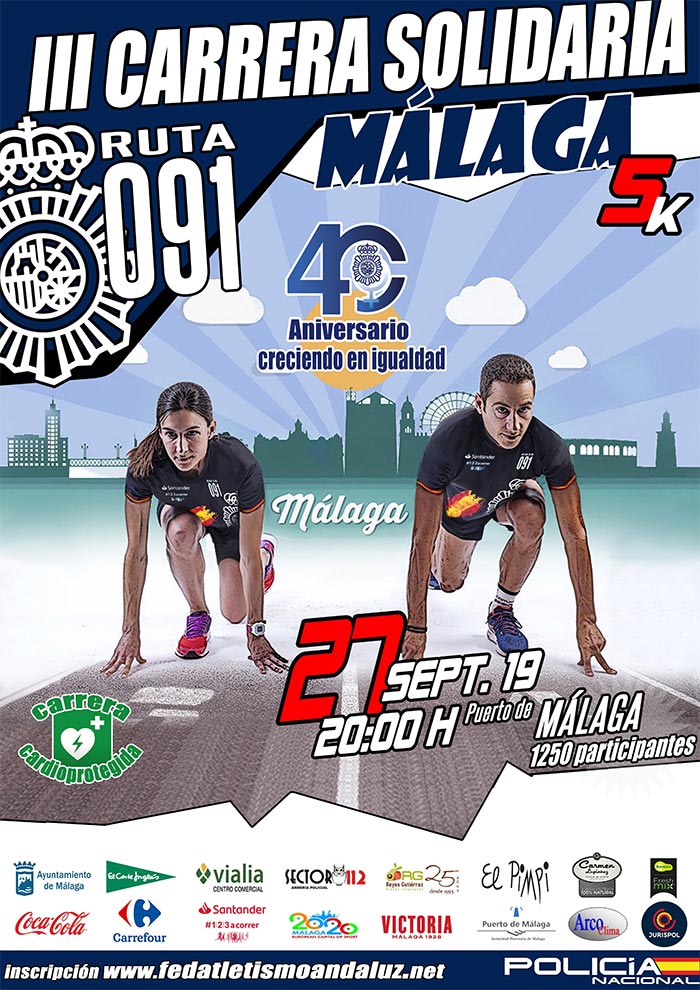 Carrera Policía Nacional de Málaga 2019. Ruta 091