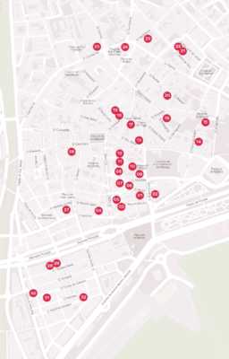 Plano de establecimientos del Málaga de Tapeo 2018
