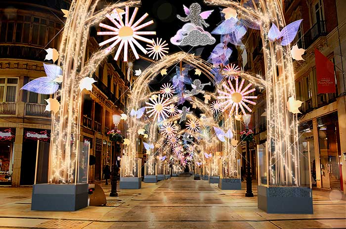 Alumbrado de Navidad de Málaga 2019-2020 Calle Larios