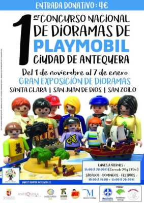 Cartel Concurso Dioramas Playmobil Antequera 2018-2019