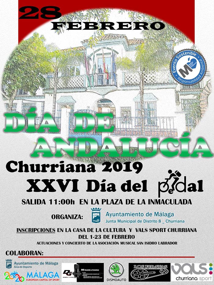 Cartel del Día del Pedal de Churriana 2019