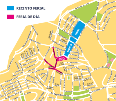 Plano de las Fiestas y Feria de San Juan en Alhaurín de la Torre 2022