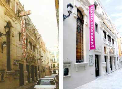 Antes y después del Teatro Echegaray