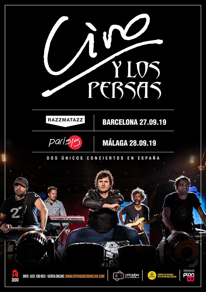 Ciro y los Persas. Concierto en la Sala París 1 (septiembre 2019)