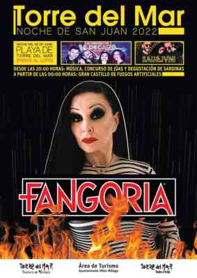 Fiestas de San Juan en Torre del Mar 2022 con Fangoria