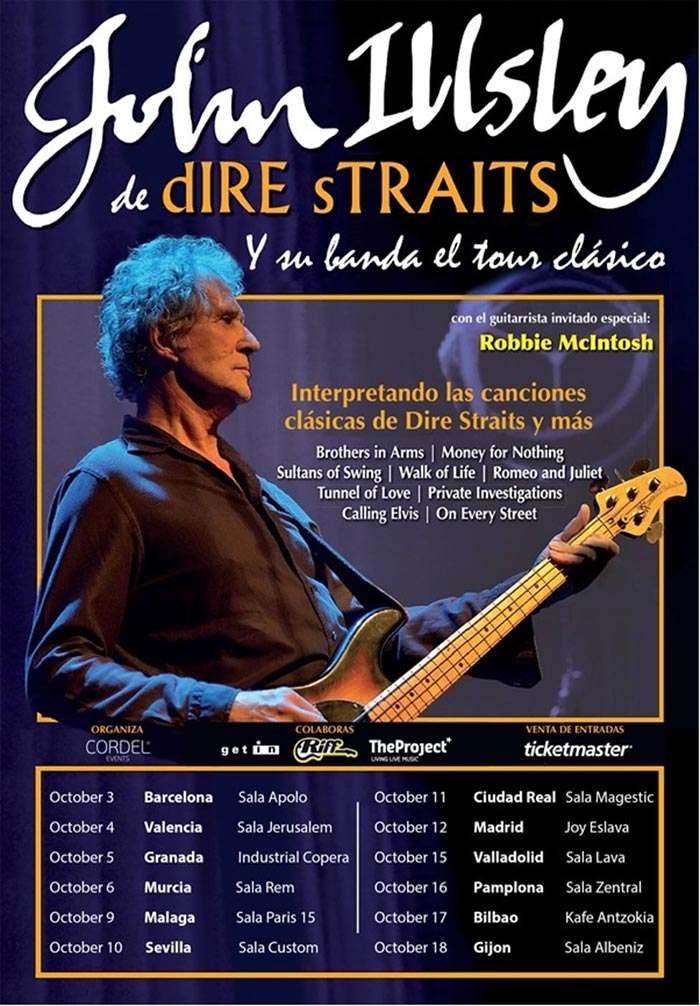 John Illsley de Dire Straits (París 15 - septiembre 2019)