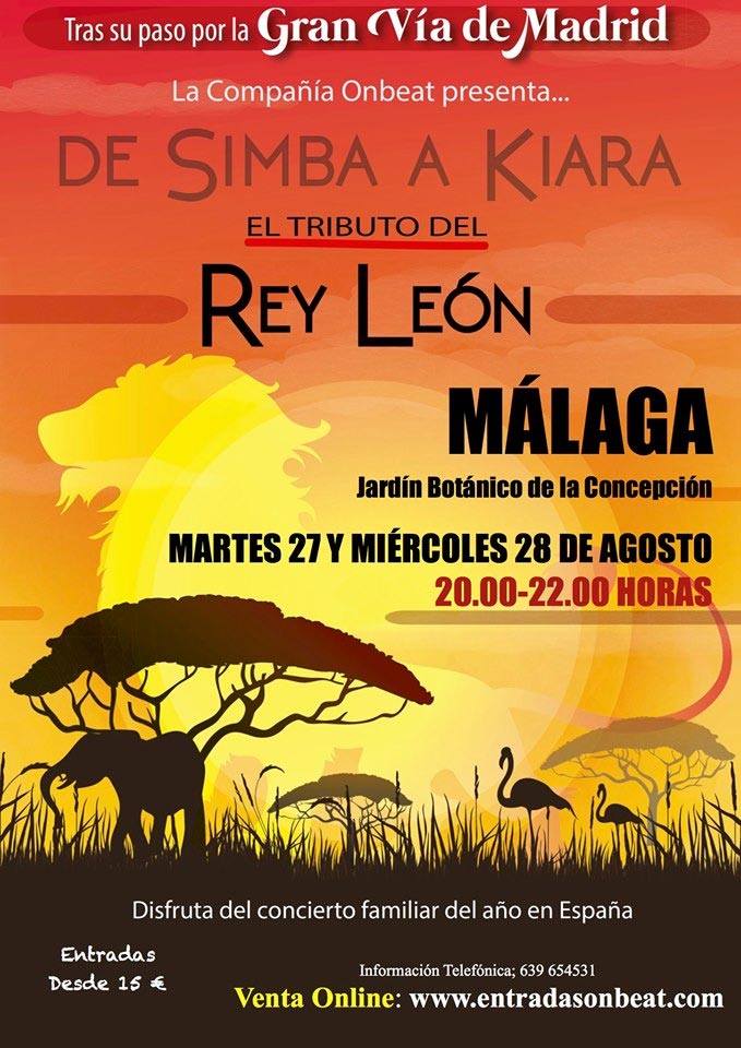 Rey León, el tributo. En el Jardín Botánico de Málaga