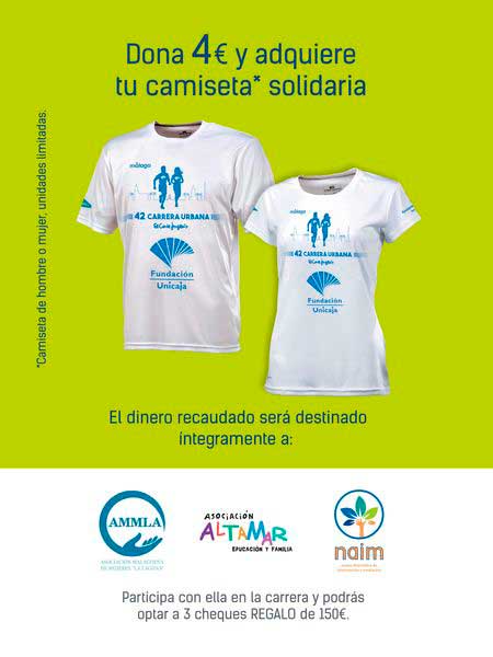 Camisetas solidarias Carrera Ciudad de Málaga 2022