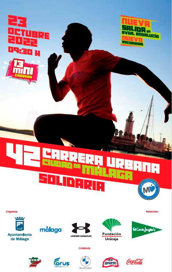 Carrera Urbana Ciudad de Málaga 2022. Cartel