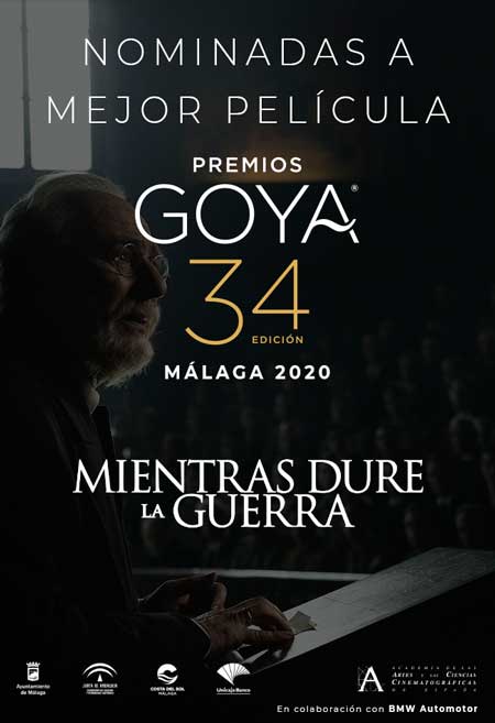 Mientras dure la guerra. Película nominada 34º Premios Goya